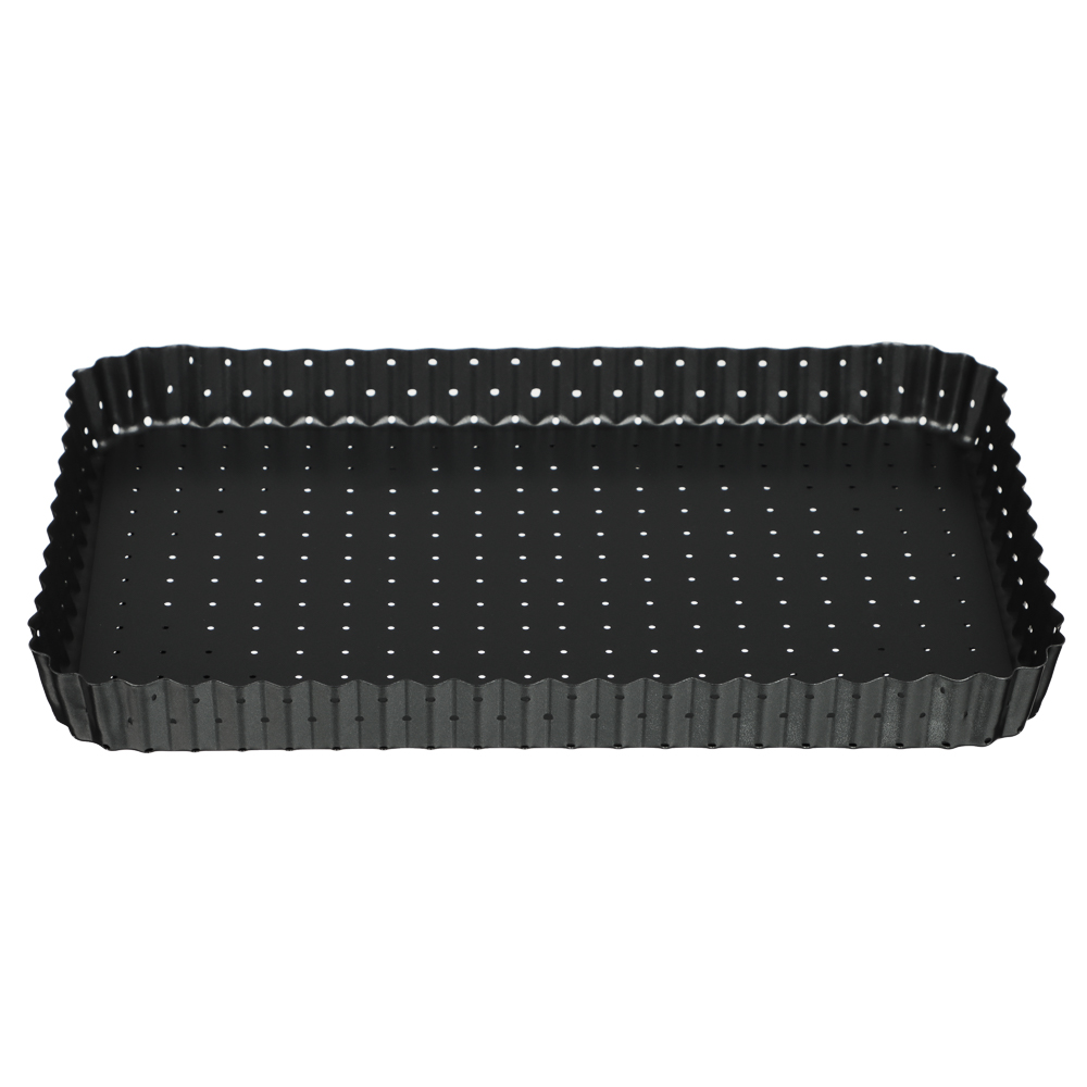 VETTA Форма для выпечки перфорированная 31x21х3см, съемное дно, угл.сталь, антипригарное покрытие, арт.№ 849-004