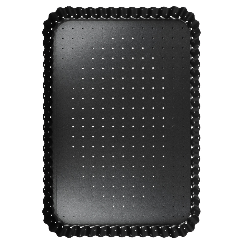 VETTA Форма для выпечки перфорированная 31x21х3см, съемное дно, угл.сталь, антипригарное покрытие, арт.№ 849-004
