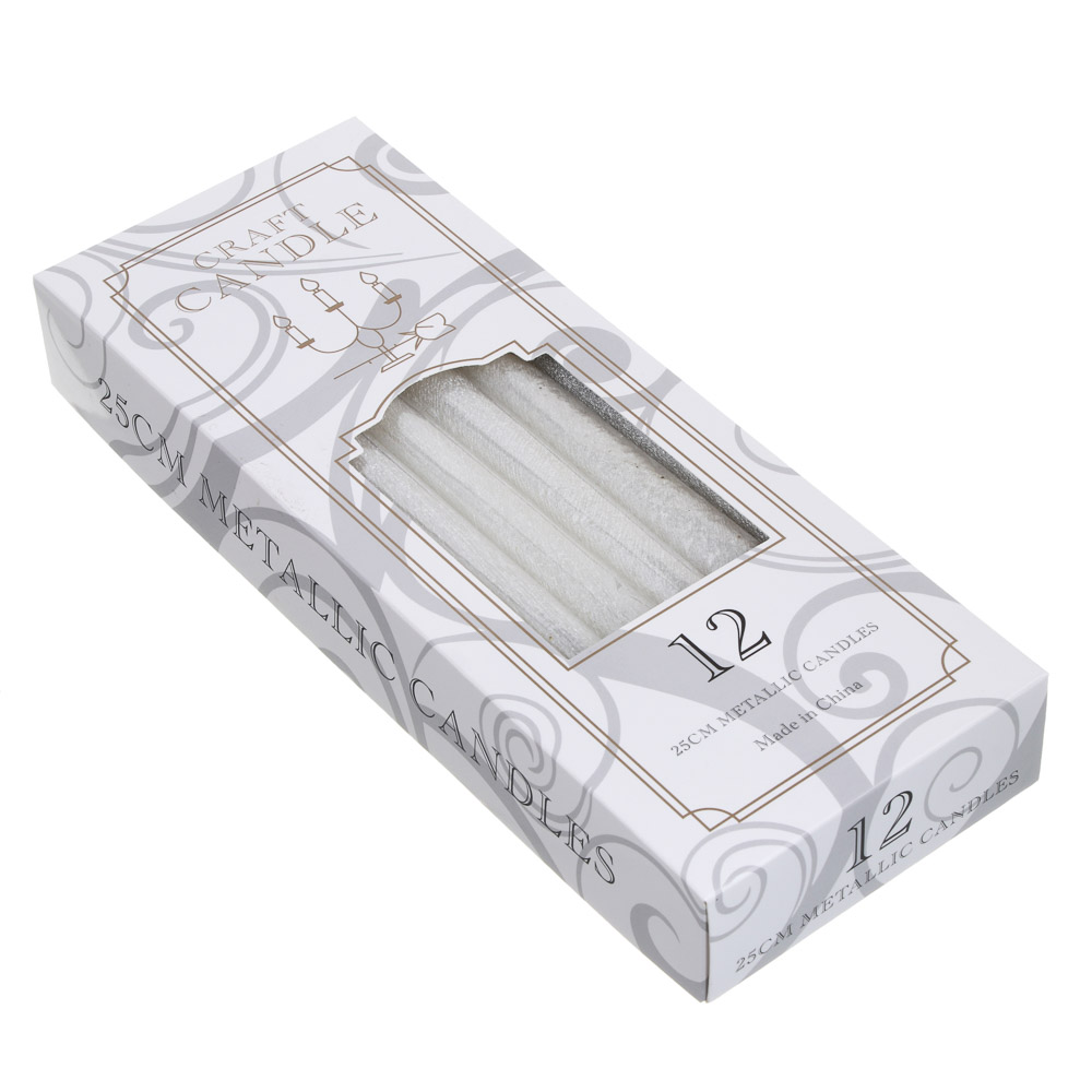 Свеча античная тм LADECOR 25 см, с патиной, парафин, 3 цвета, арт.№ 543-032