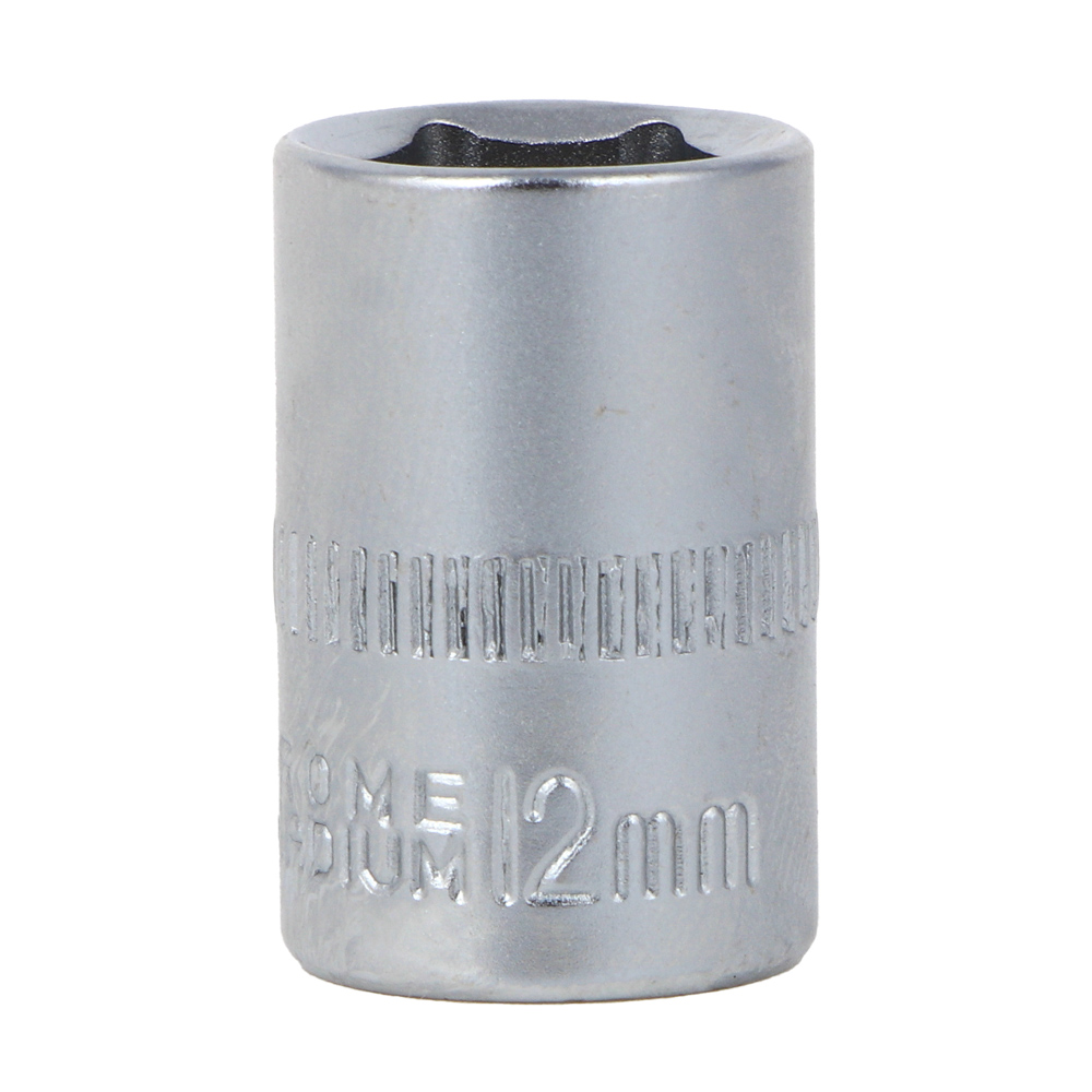 ЕРМАК Головка торцевая, 6 граней, 12 мм, 1/4", хром-ванадий, арт.№ 736-232