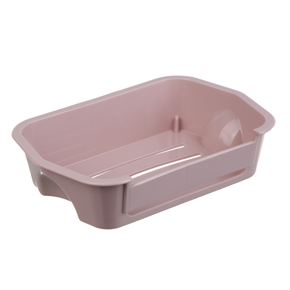 VETTA Classic Мыльница настенная, пластик, 15,5x10x3,5 см, пудровый, арт.№ 478-310