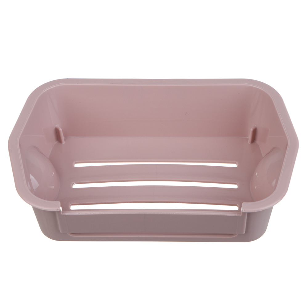 VETTA Classic Мыльница настенная, пластик, 15,5x10x3,5 см, пудровый, арт.№ 478-310