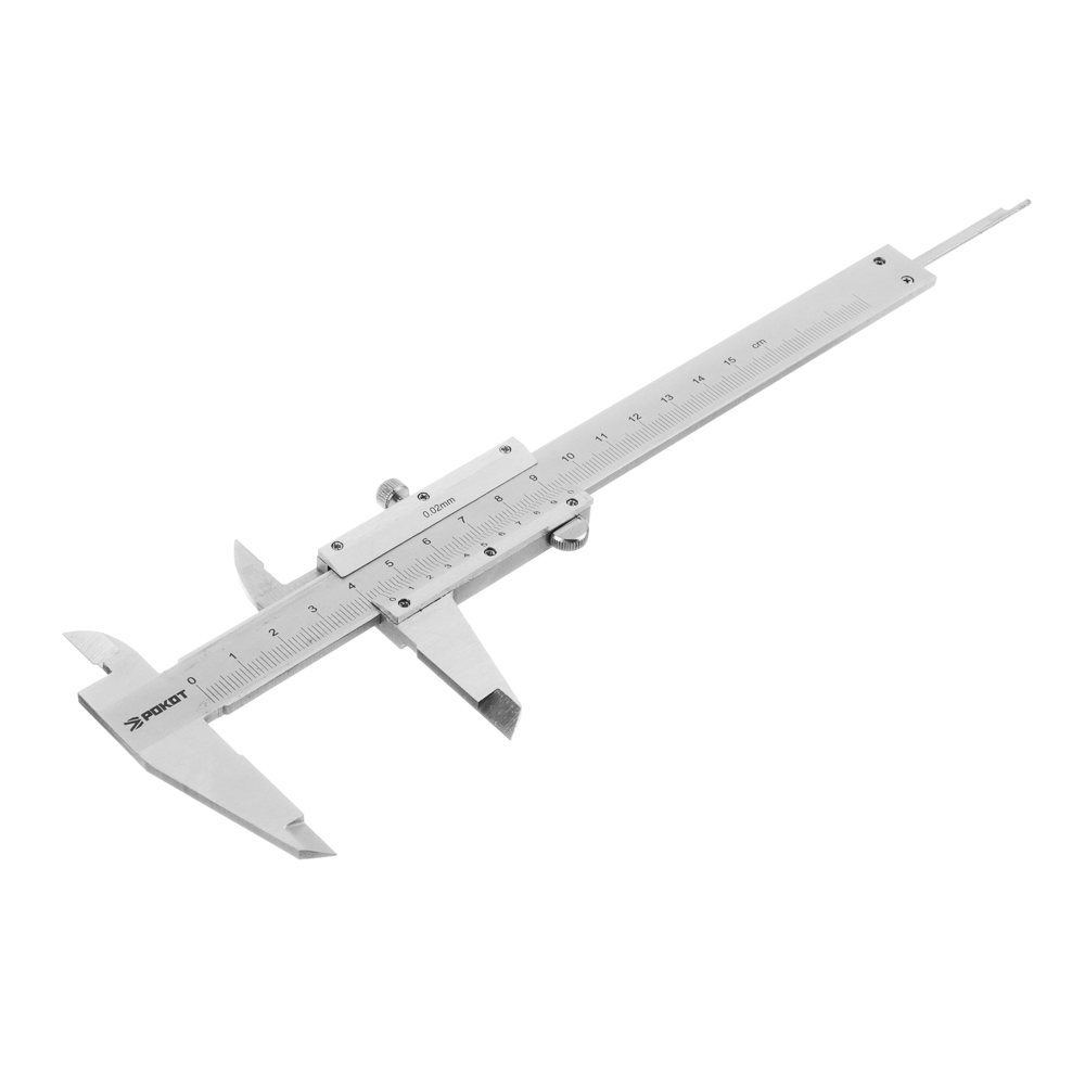 РОКОТ Штангенциркуль стальной 150мм, ШЦ-I-150-0,02-1, арт.№ 660-006