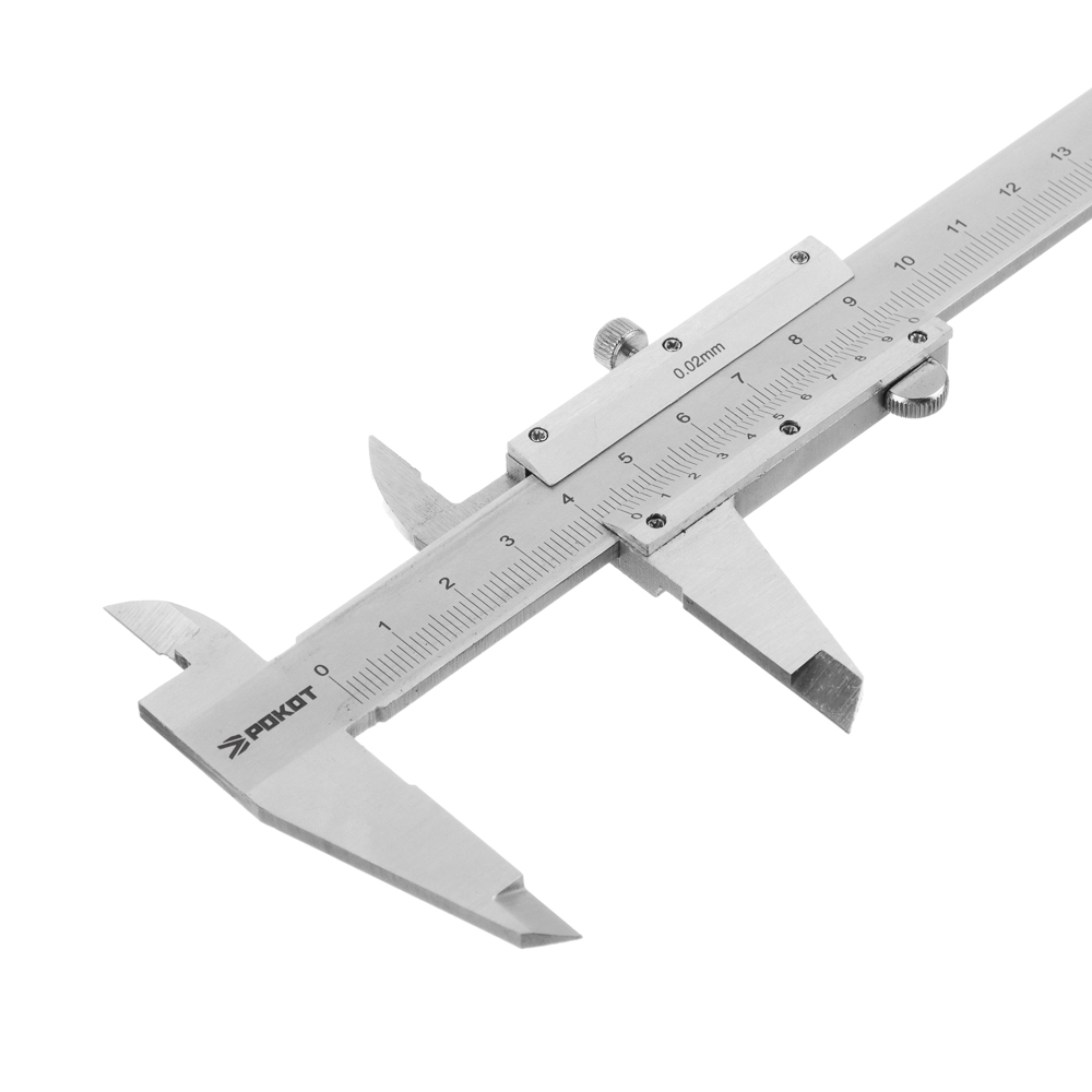 РОКОТ Штангенциркуль стальной 150мм, ШЦ-I-150-0,02-1, арт.№ 660-006