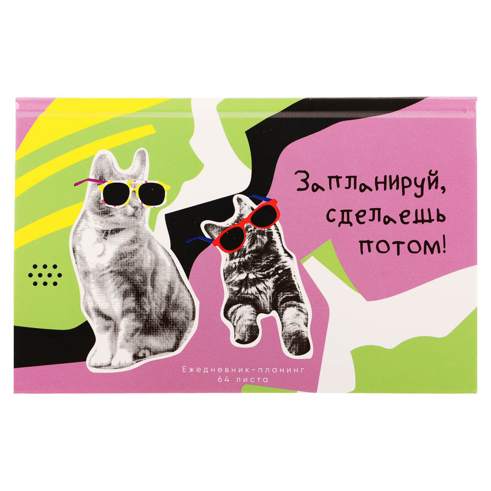Ежедневник-планинг недатированный ClipStudio, формат А6, 64 листа, обложка 7БЦ, арт.№ 572-302