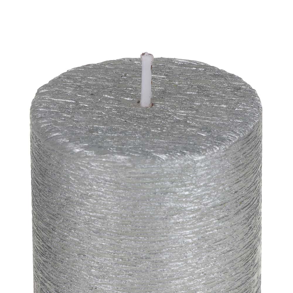 Свеча столбик тм LADECOR 5x7,5 см, с патиной, парафин, 2 цвета, арт.№ 508-917