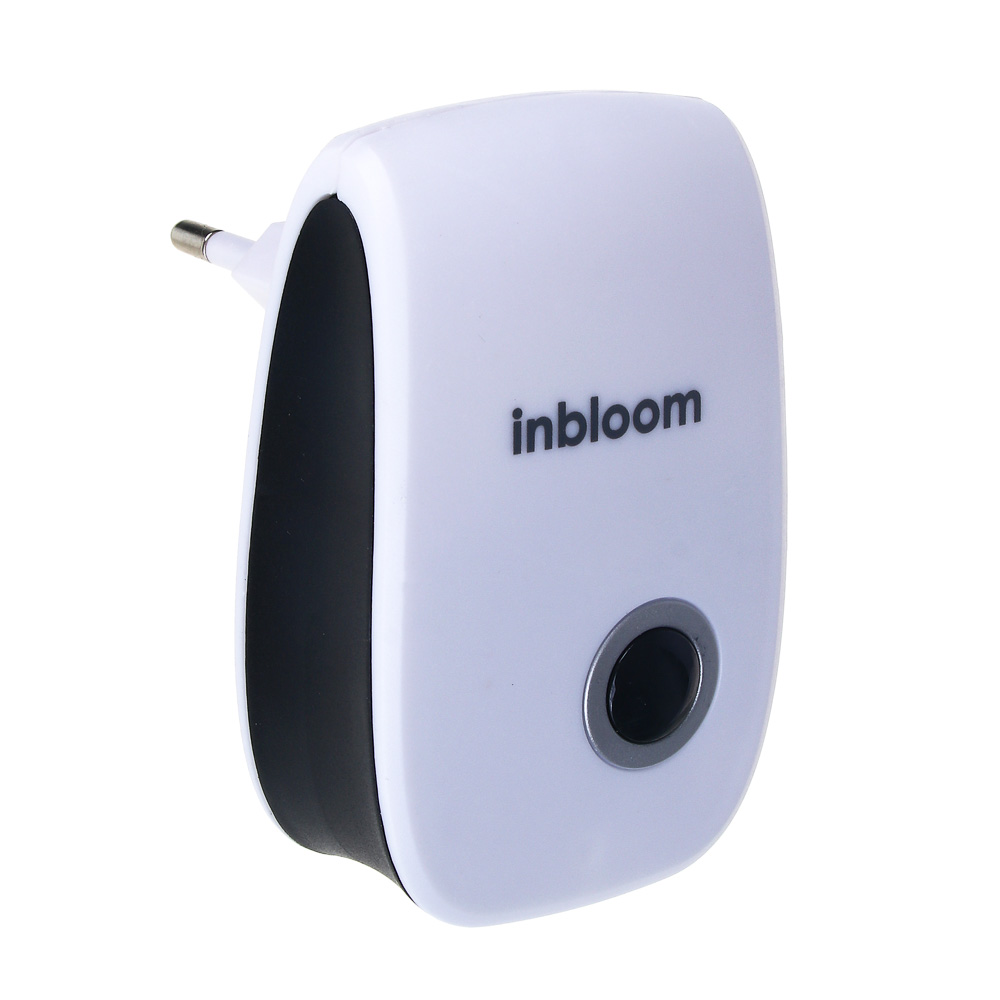 Отпугиватель ультразвуковой тм INBLOOM, 85х55х30мм, АС90-220V, 50Hz, 5W, 15-22м2, АБС, арт.№ 156-020
