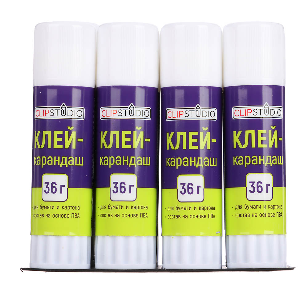 Клей-карандаш ClipStudio 36 грамм, на основе PVA, арт.№ 586-005