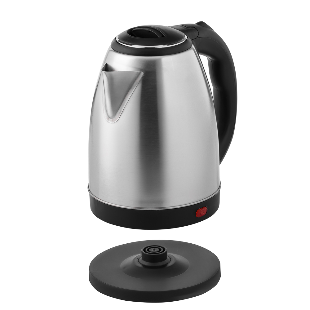 Чайник электрический 1,8л, 1500Вт, скрытый нагр.элемент, нерж.сталь, 220В, арт.№ 475-154