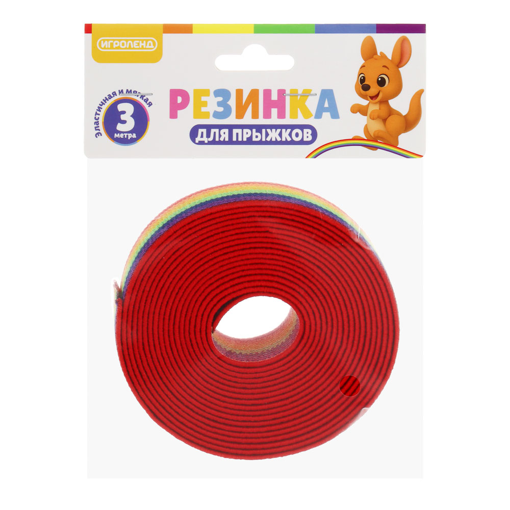 Резинка для прыжков, ИГРОЛЕНД, 3мх2.5см, PE волокно, латекс, арт.№ 134-192