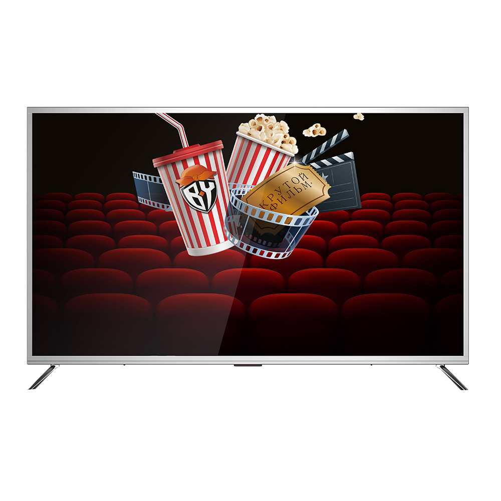 LEBEN ЖК-телевизор, диагональ 50" (127см), UHD Smart, алюминий модель LE-LED50US282TS2, арт.№ 282-099