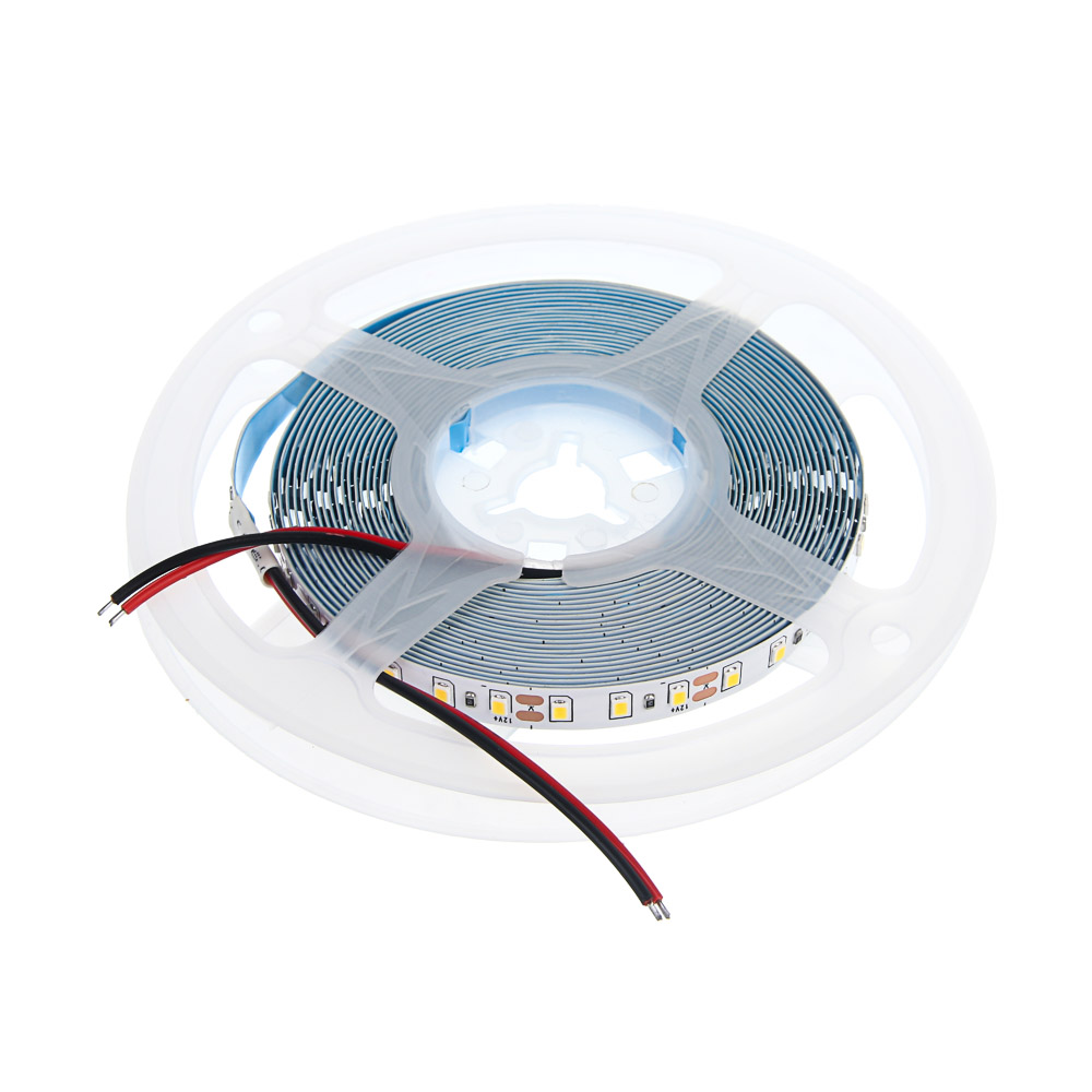 Лента светодиодная BY 12В, 5м, SMD 2835 (60 LED) IP22 6500K, арт.№ 932-026