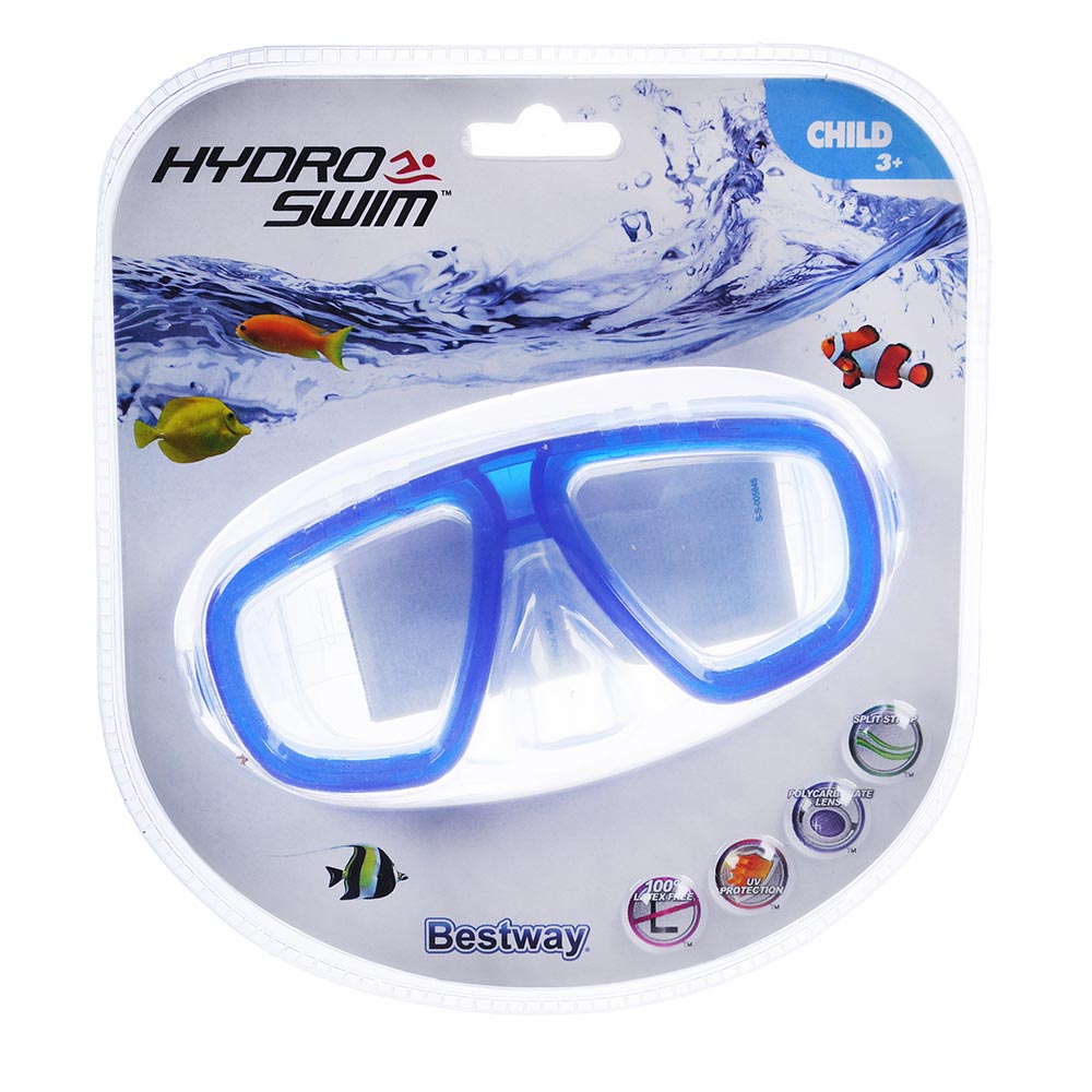 BESTWAY Маска для ныряния Lil' Caymen 3+ (поликарбонат, полипропилен, ПВХ) 22011, арт.№ 035-002