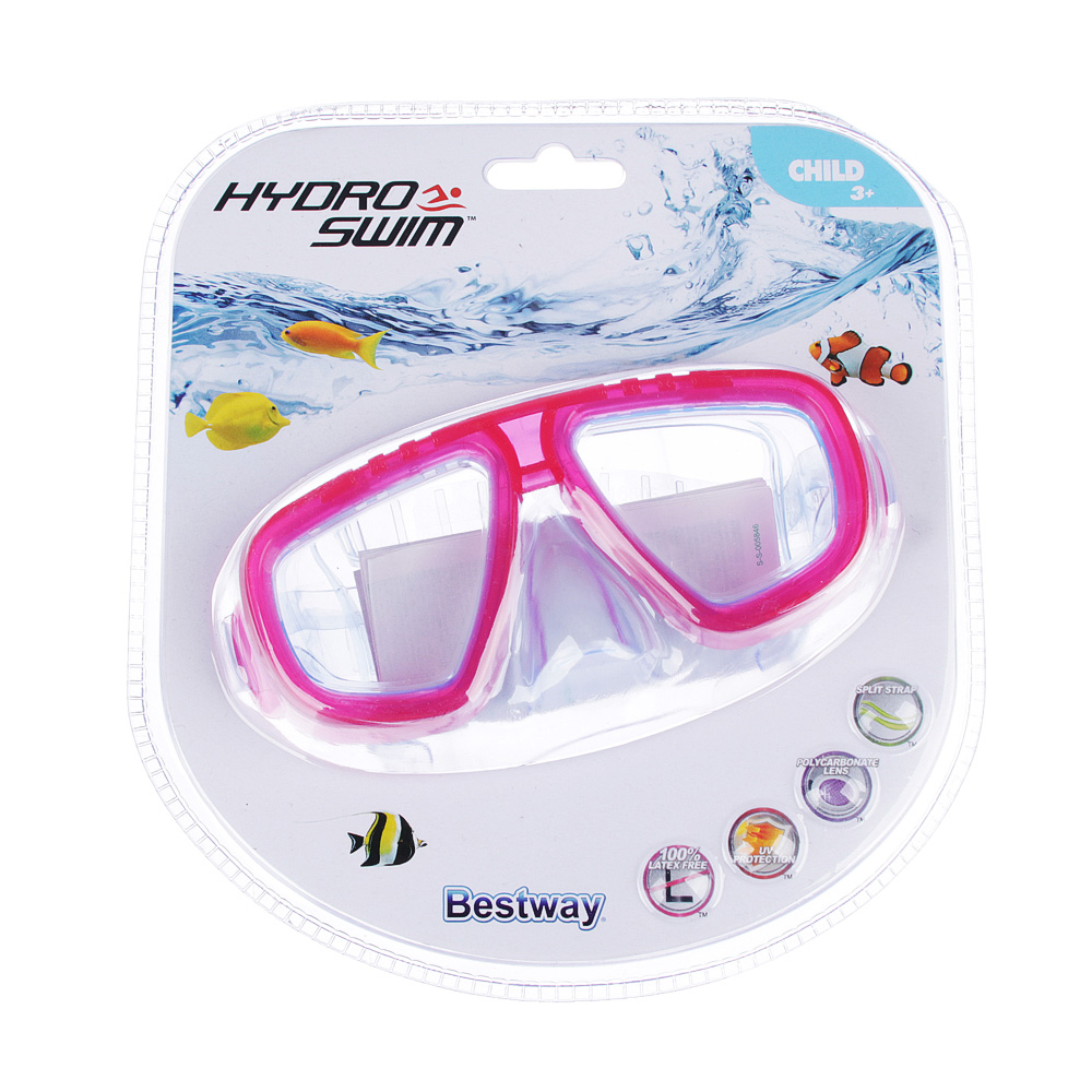 BESTWAY Маска для ныряния Lil' Caymen 3+ (поликарбонат, полипропилен, ПВХ) 22011, арт.№ 035-002