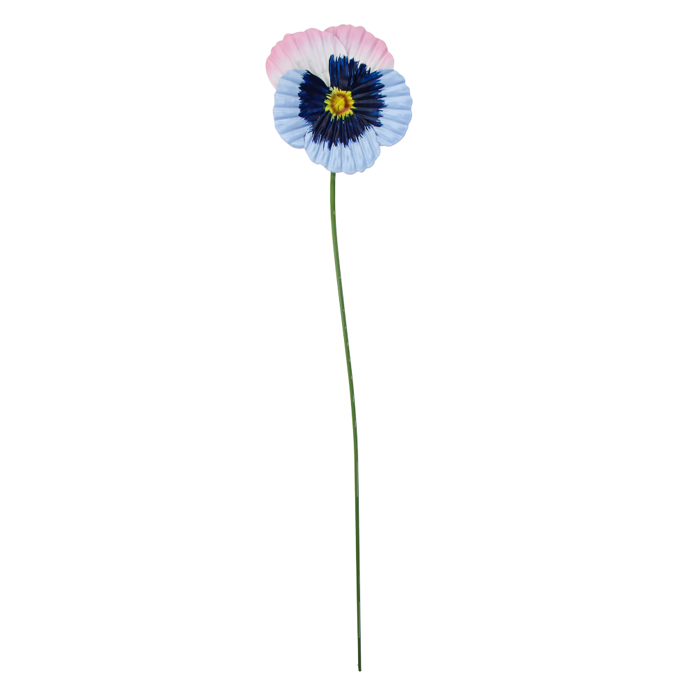INBLOOM Фигурка на стержне Анютины глазки 9х60см, металл, арт.№ 153-175