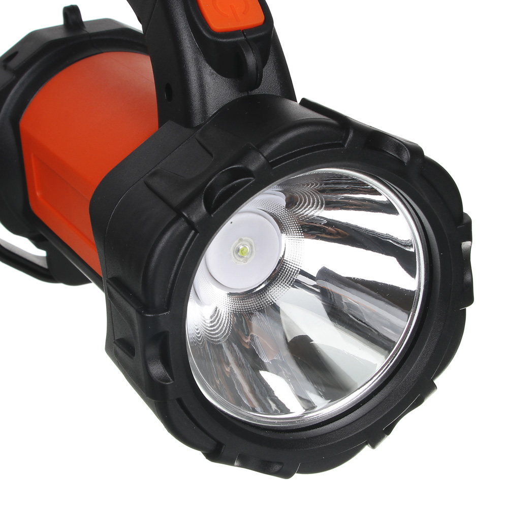 Фонарь прожектор тм ЕРМАК, 1LED+1COB, аккумулятор 2400мАч, USB, 91х137х175 мм, пластик, красный свет, арт.№ 223-005