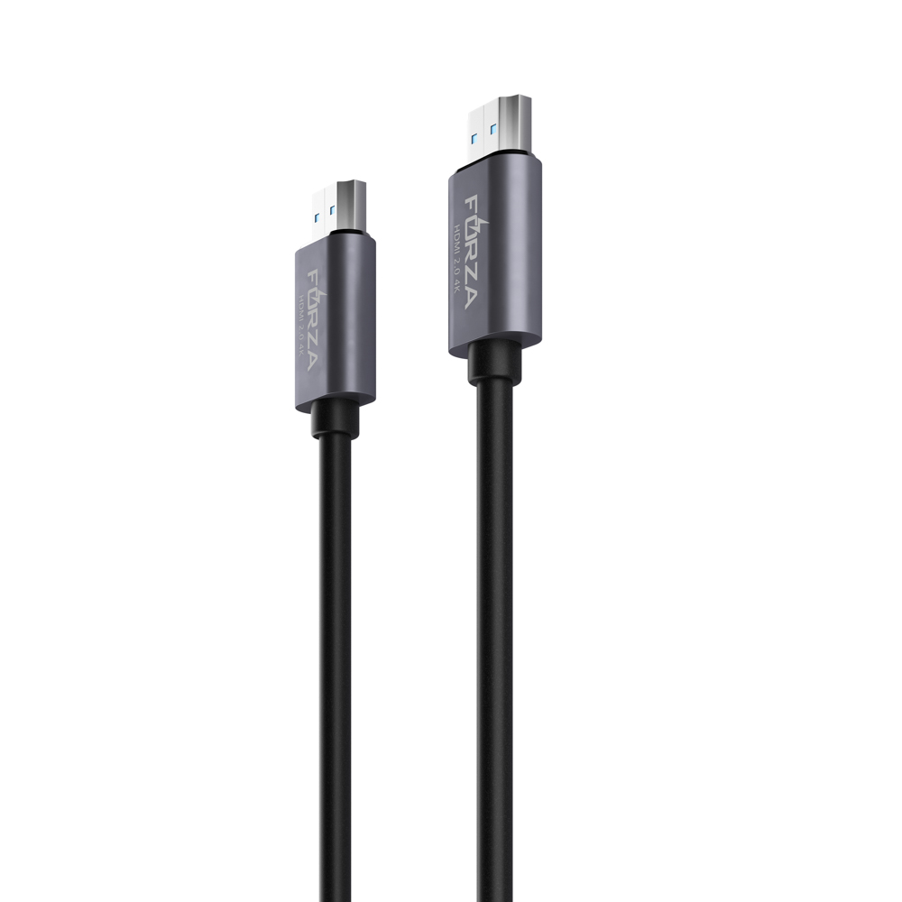 Кабель HDMI FORZA, 4K, 1,8м, позолоч.контакты, оплётка ПВХ, арт.№ 470-065