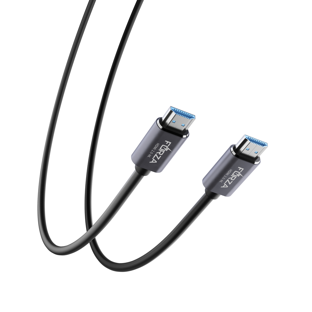 Кабель HDMI FORZA, 4K, 1,8м, позолоч.контакты, оплётка ПВХ, арт.№ 470-065