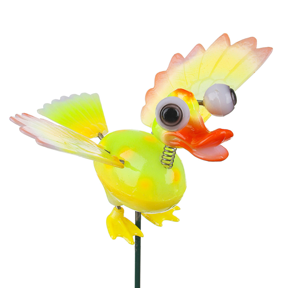 INBLOOM Фигурка на стержне 60см "Веселые птицы", PS, металл, 8 дизайнов, арт.№ 153-107