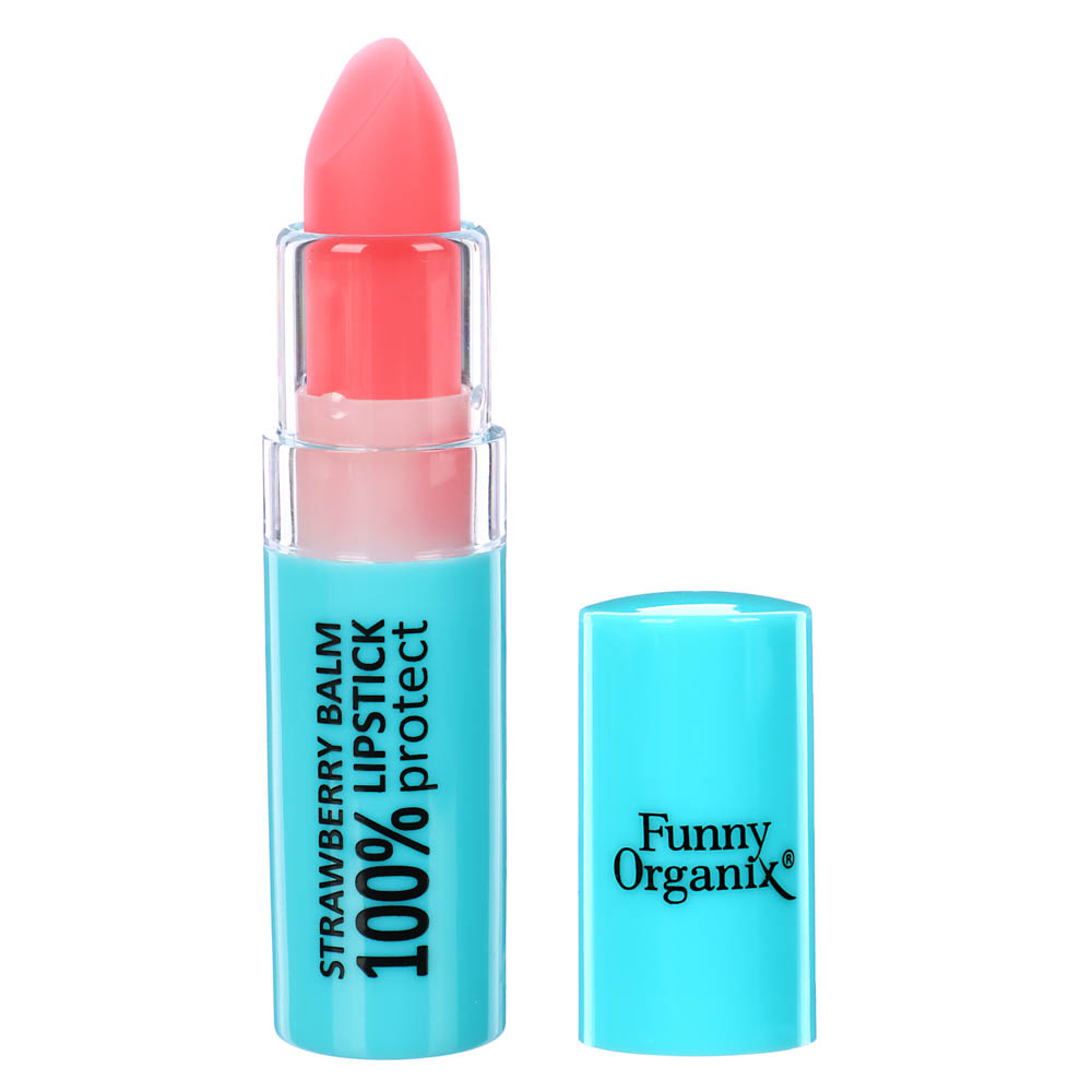 Бальзам для губ Funny Organix PROTECT клубника, 3,5 г, арт.№ 977-195