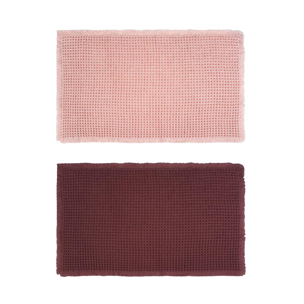 Коврик для ванной комнаты тм VETTA Бургунди, полиэстер 1000г/м2, 50x80см, 2 цвета, арт.№ 462-859