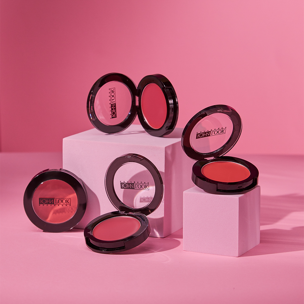 ЮНИLOOK Румяна кремовые, 3,2 гр, тон 01, розовый, арт.№ 330-016