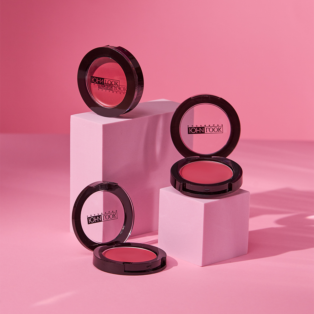 ЮНИLOOK Румяна кремовые, 3,2 гр, тон 01, розовый, арт.№ 330-016