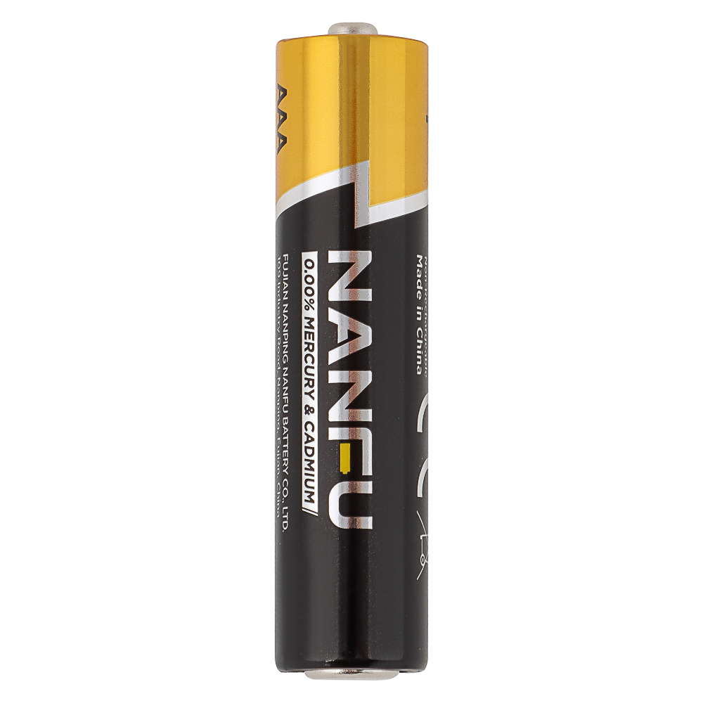 Батарейки AAA Nanfu (LR03) 4шт в блистере, щелочные 1.5В, высокой ёмкости, арт.№ 917-137