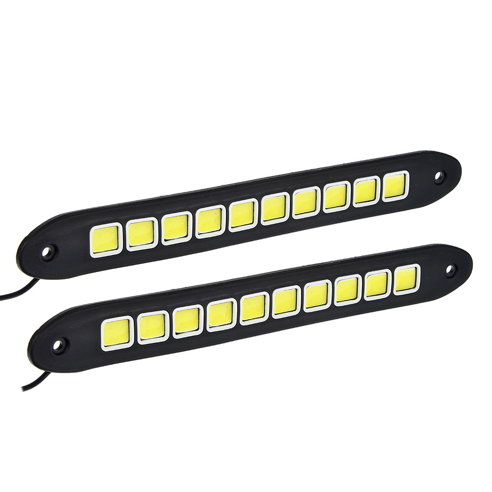 ЕРМАК Дневные ходовые огни, LED 40шт, гибкий резин. корп., 260мм, 12V, белый, 2шт., арт.№ 702-036
