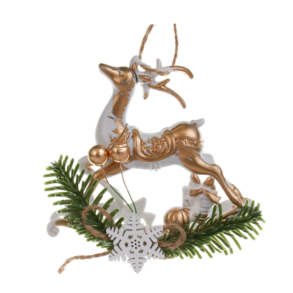 СНОУ БУМ Олень, 9,5х10 см, пластик, 26-628, арт.№ 397-458