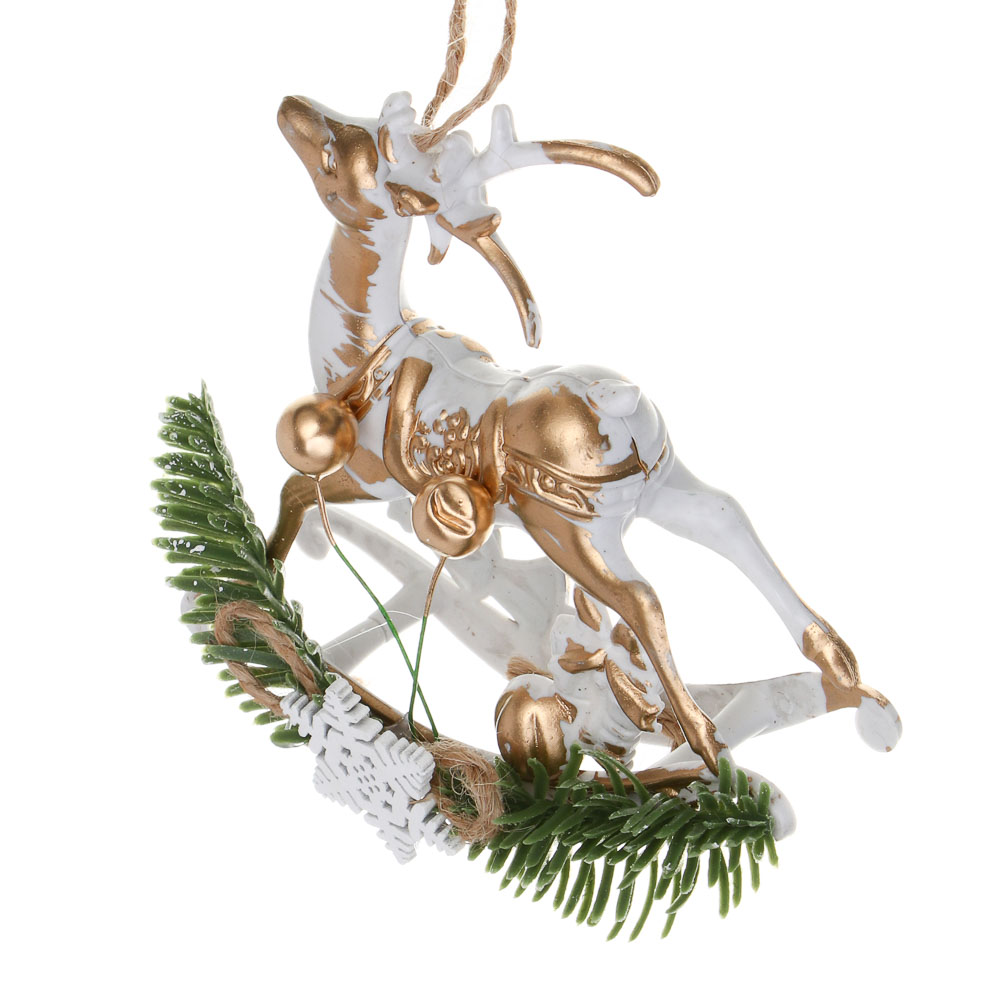 СНОУ БУМ Олень, 9,5х10 см, пластик, 26-628, арт.№ 397-458