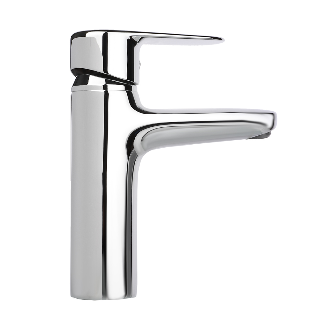 RAIN Смеситель для раковины Оникс, картридж 35мм, гайка, латунь, хром, арт.№ 561-024