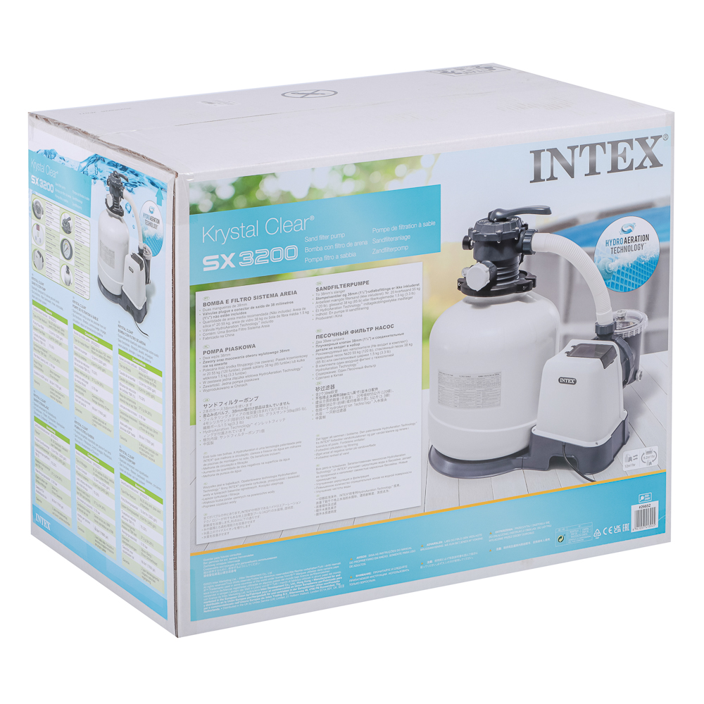 INTEX Фильтр-насос песочный 220-240В, 12 м3/ч, 26652, арт.№ 047-039