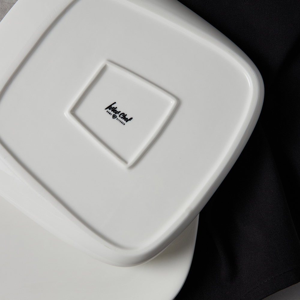 Ivlev Chef Элеганс Блюдо квадратное, 20х19,5х2,5см, фарфор, арт.№ 824-558