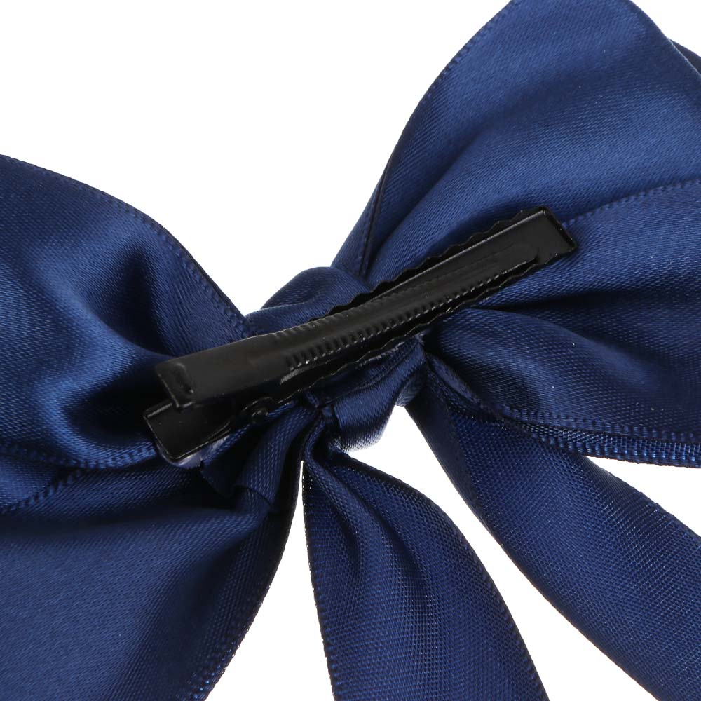 Бант атласный с лентами на заколке ЮНИLOOK 13 см, 3 цвета, текстиль, арт.№ 322-317