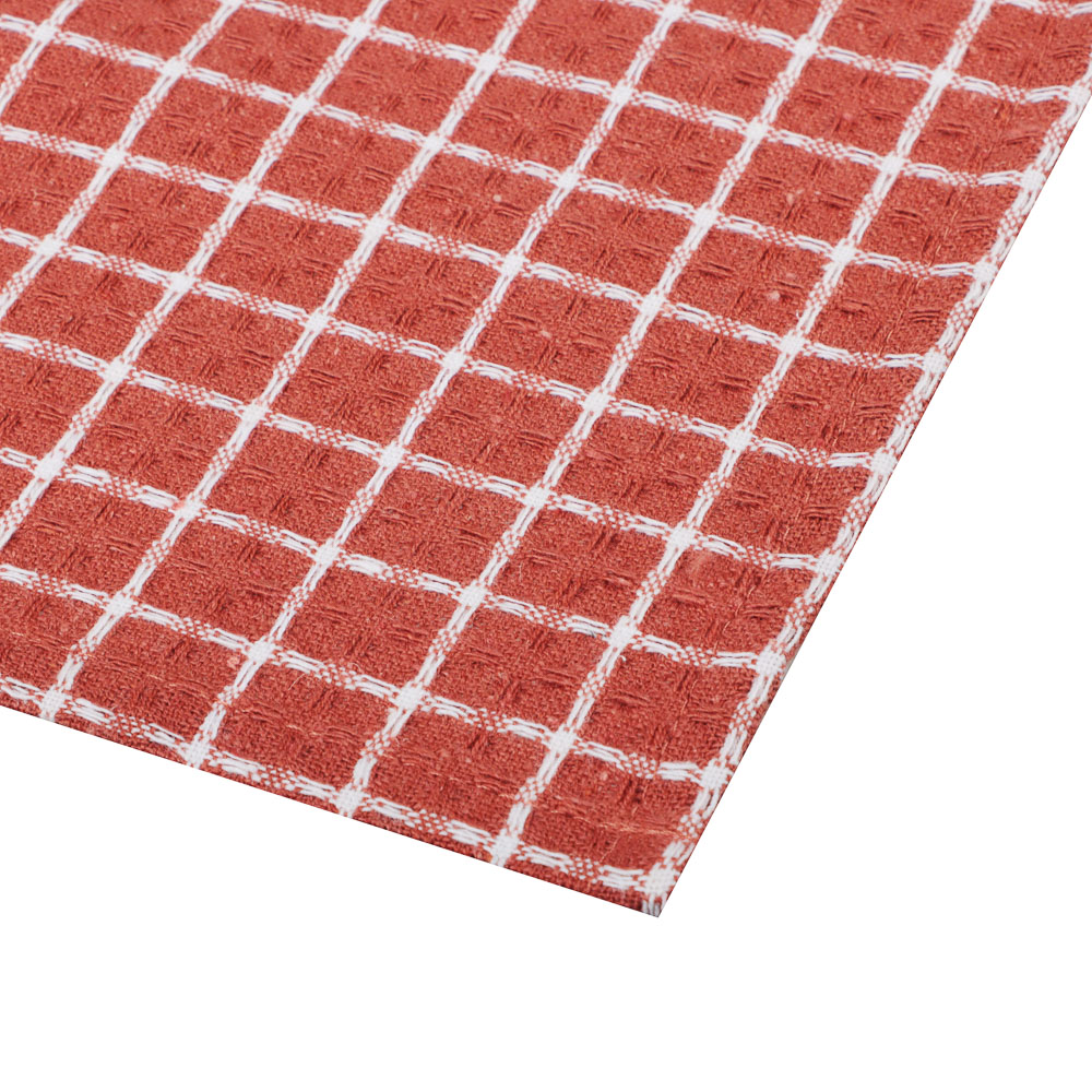 PROVANCE Терракота Полотенце кухонное вафельное, 40х60см, 100% хлопок, клетка, арт.№ 434-121