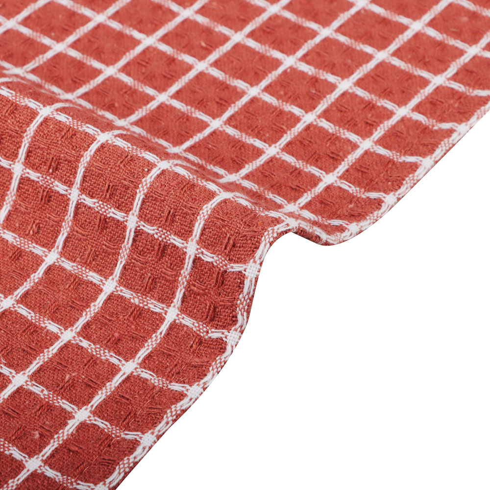 PROVANCE Терракота Полотенце кухонное вафельное, 40х60см, 100% хлопок, клетка, арт.№ 434-121