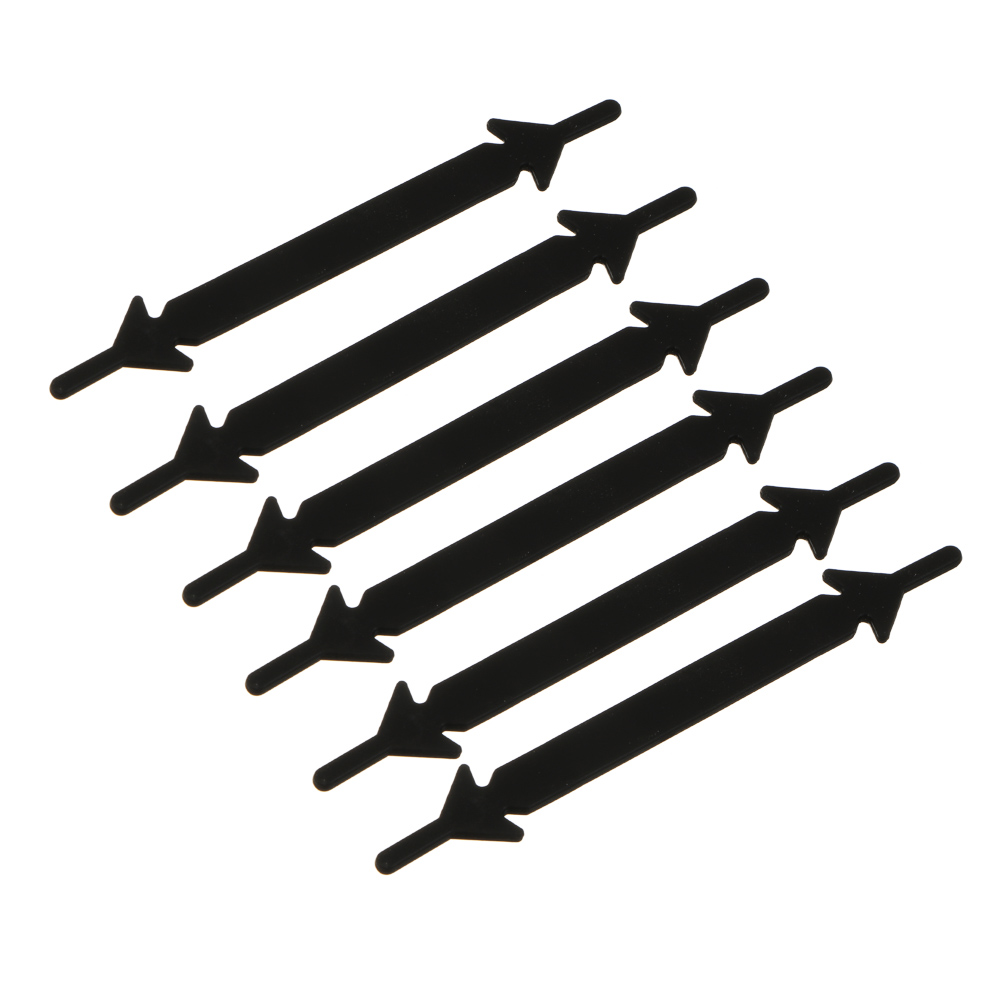 Набор шнурков 6шт, силикон, 9см, 4 цвета, арт.№ 308-210