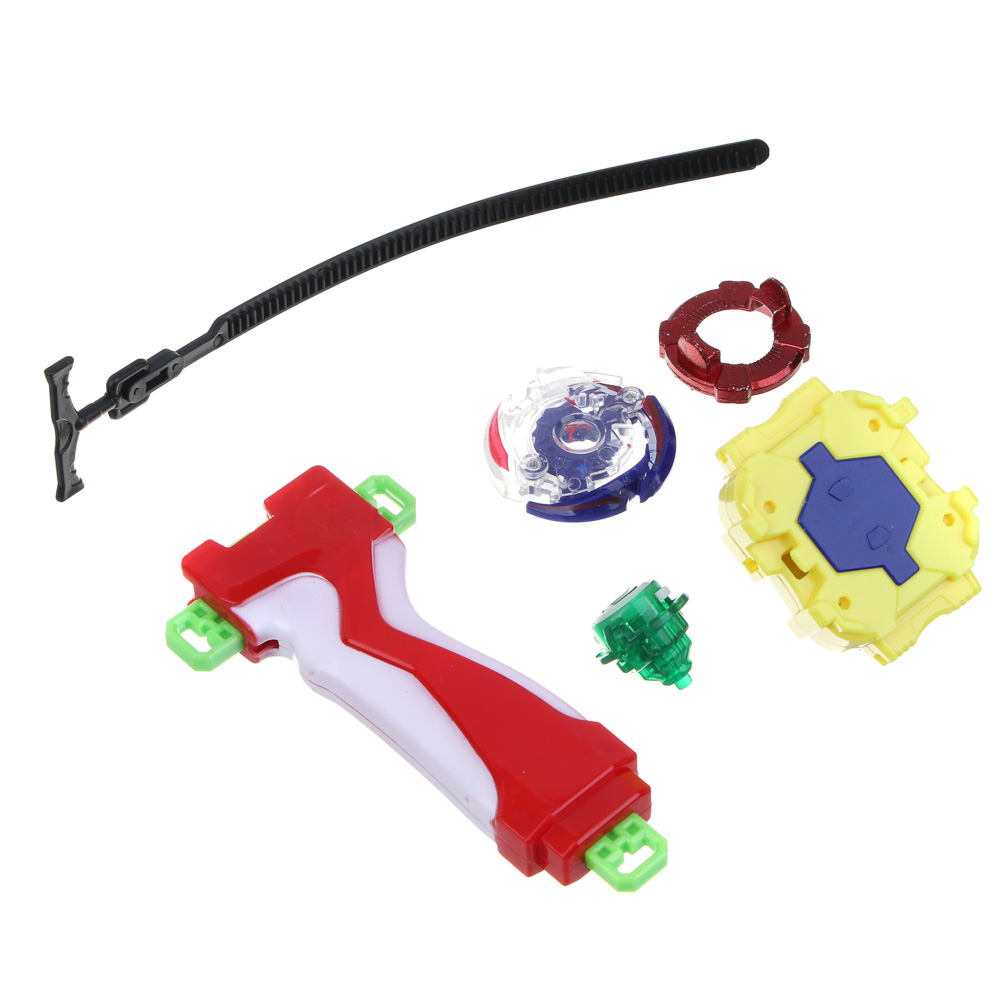 ИГРОЛЕНД Набор боевых волчков со стартером, 6 пр., ABS, металл, 19х16х4,7см, 12 дизайнов, арт.№ 214-023