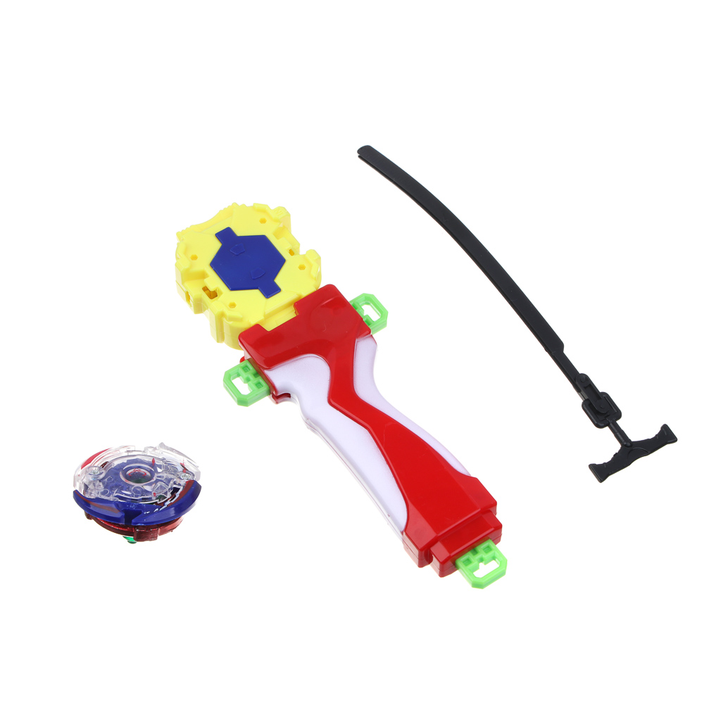 ИГРОЛЕНД Набор боевых волчков со стартером, 6 пр., ABS, металл, 19х16х4,7см, 12 дизайнов, арт.№ 214-023