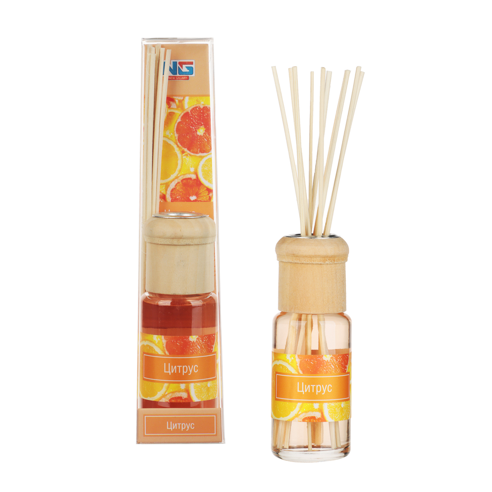 NEW GALAXY Ароматизатор диффузор с палочками, 35мл, Цитрус, арт.№ 778-004