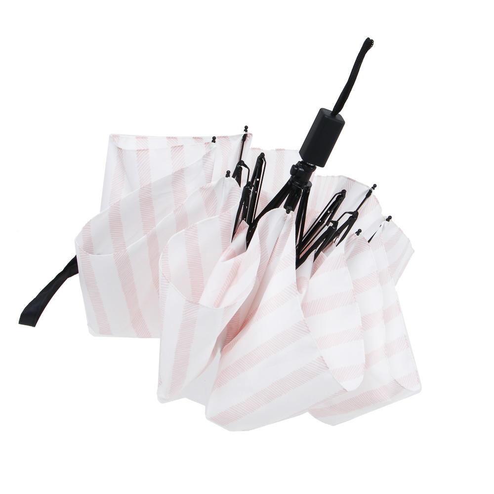 Зонт компакт, механика, металл, пластик, эпонж, d96см, 8 спиц, цвета в ассортименте, арт.№ 302-398