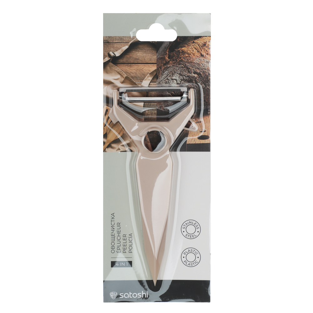 SATOSHI Овощечистка 4в1, 15х7см, нерж.сталь, арт.№ 882-522