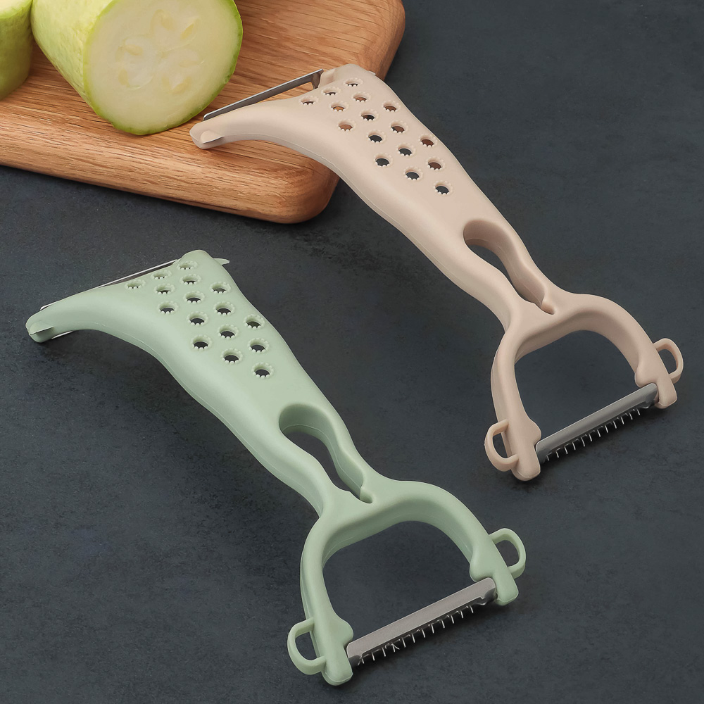 SATOSHI Набор многофункциональных овощечисток 2пр, 5в1, нерж сталь, арт.№ 882-523