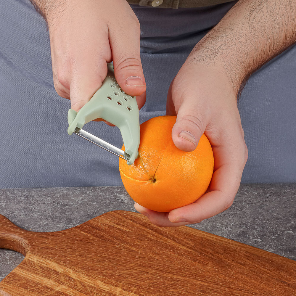 SATOSHI Набор многофункциональных овощечисток 2пр, 5в1, нерж сталь, арт.№ 882-523