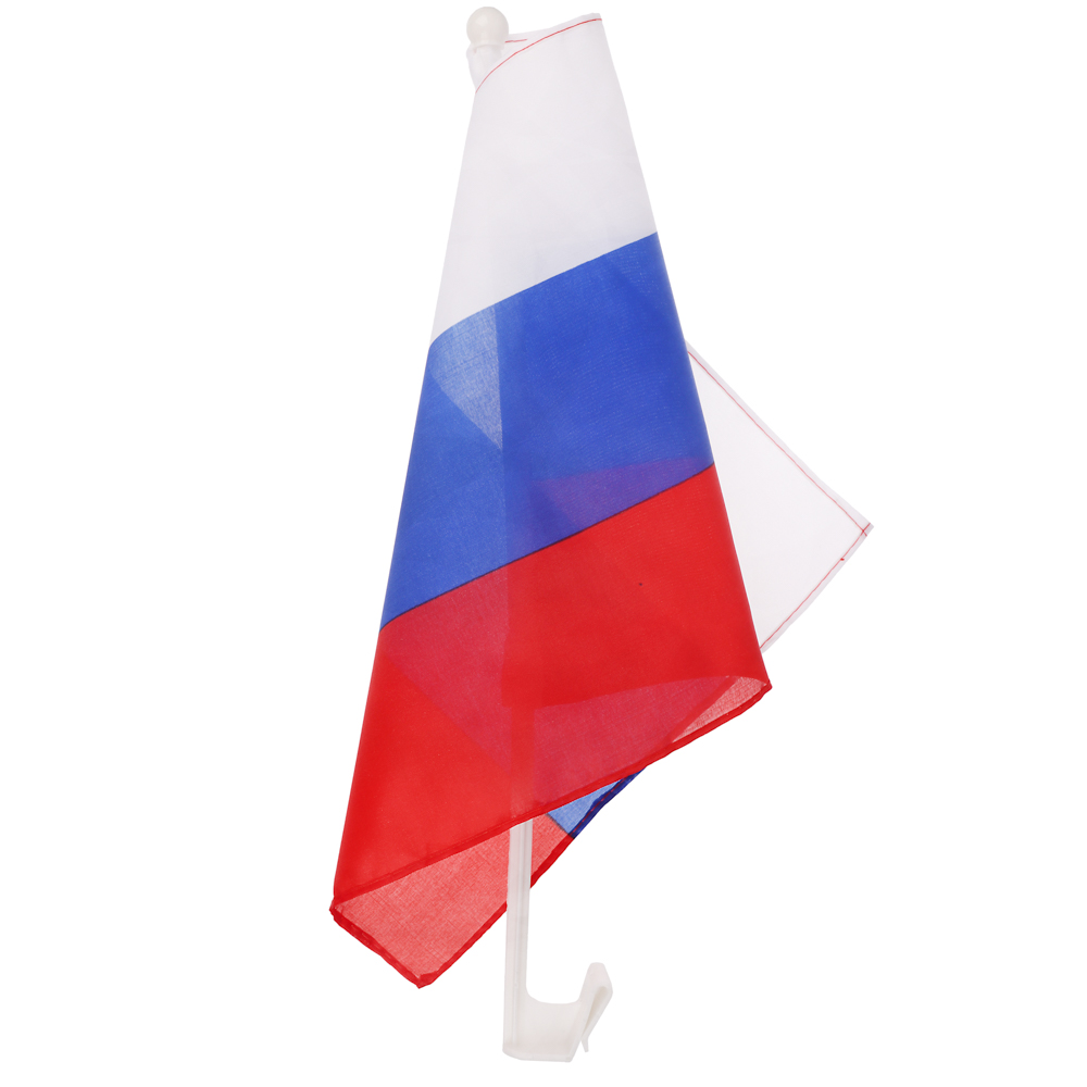 Флаг Россия 30x45 см с креплением на машину высота 45 см, арт.№ 530-367