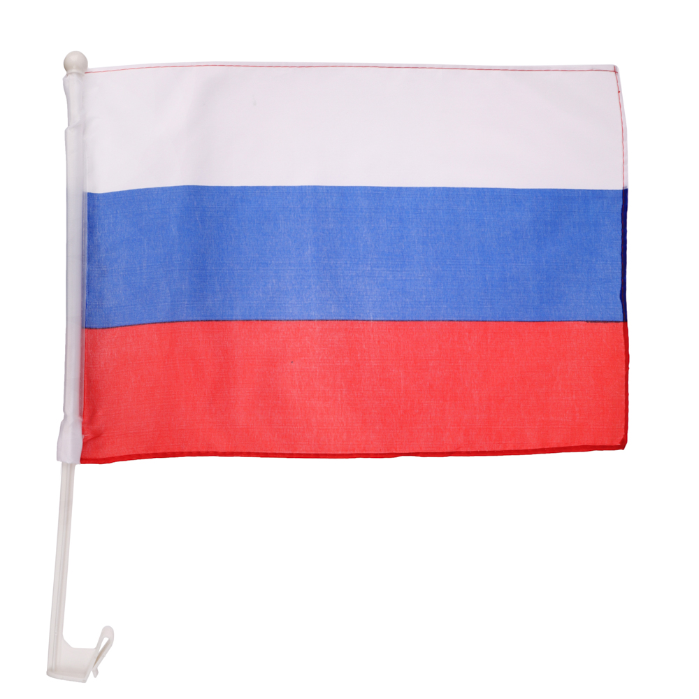 Флаг Россия 30x45 см с креплением на машину высота 45 см, арт.№ 530-367