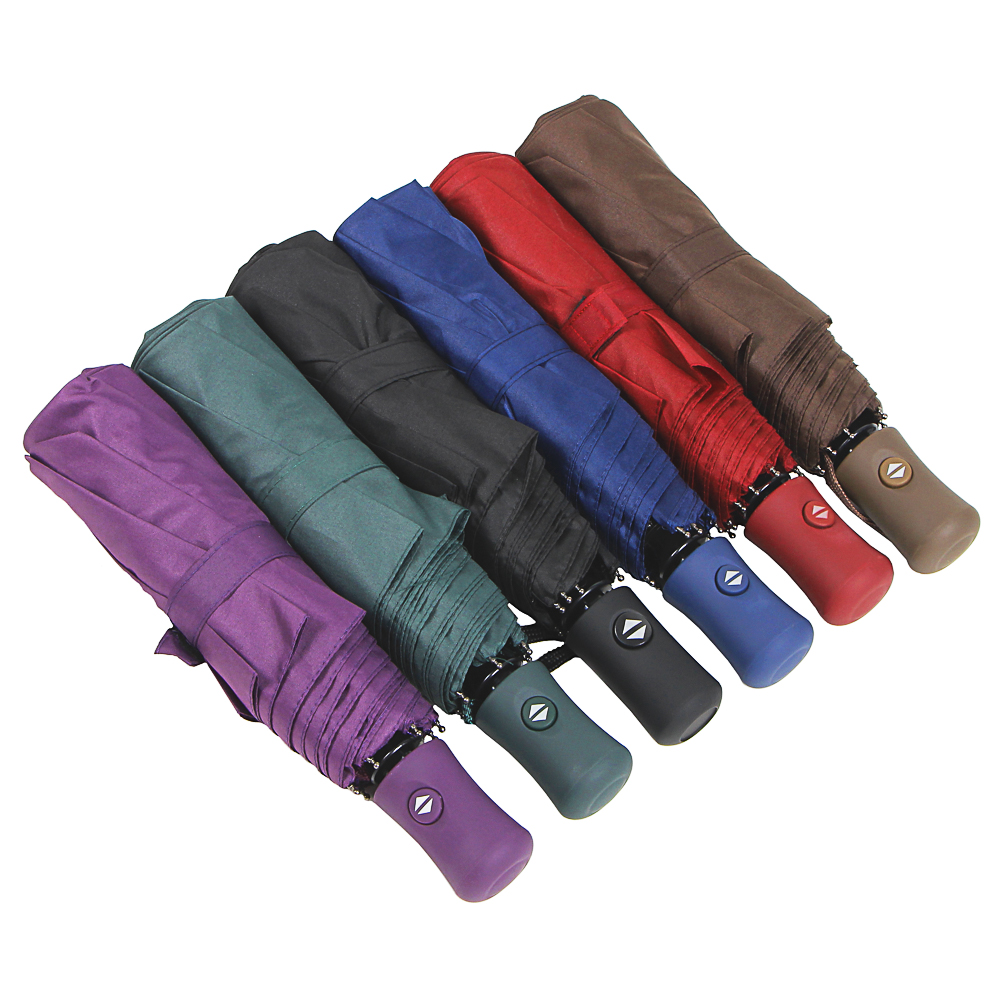 Зонт универсальный, автомат, сплав, эпонж, d96см, 8 спиц, 6 цветов, арт.№ 302-327