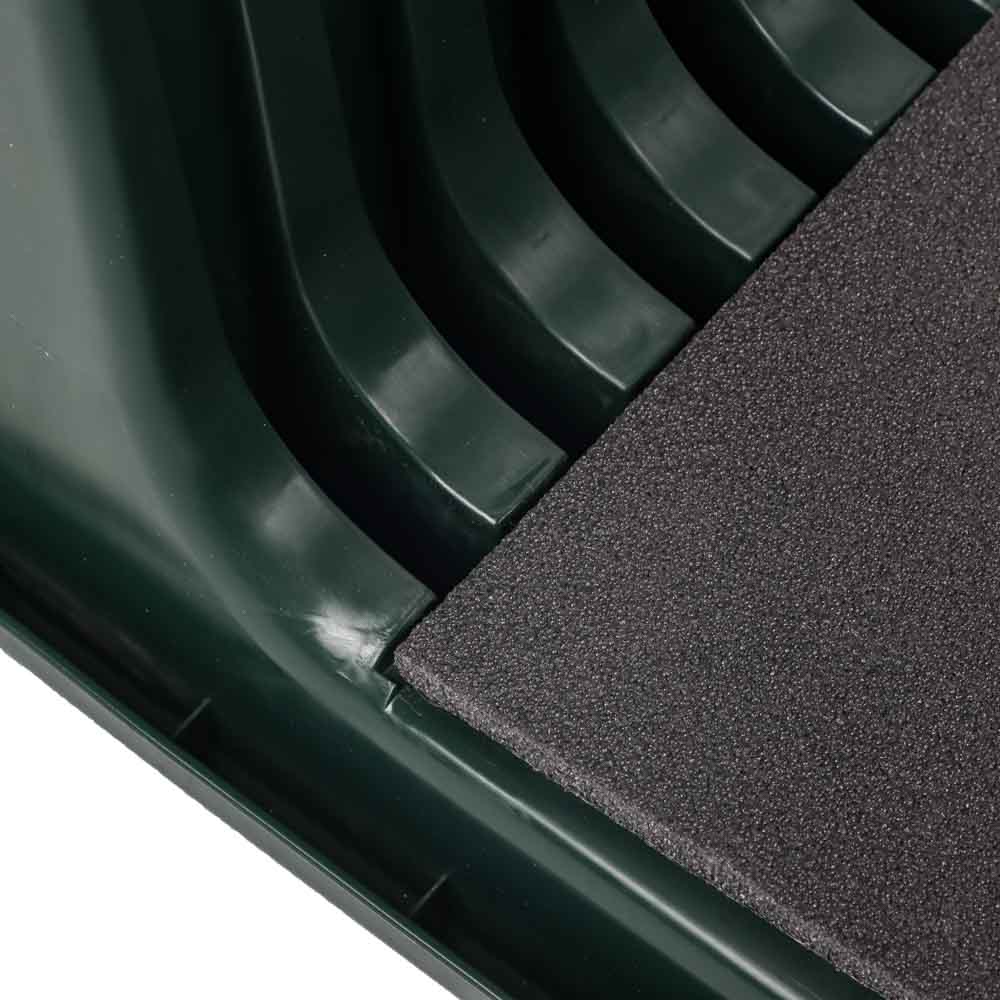 Скамейка-перевёртыш садовая Хаки пластик 67х25х34см, арт.№ 175-014