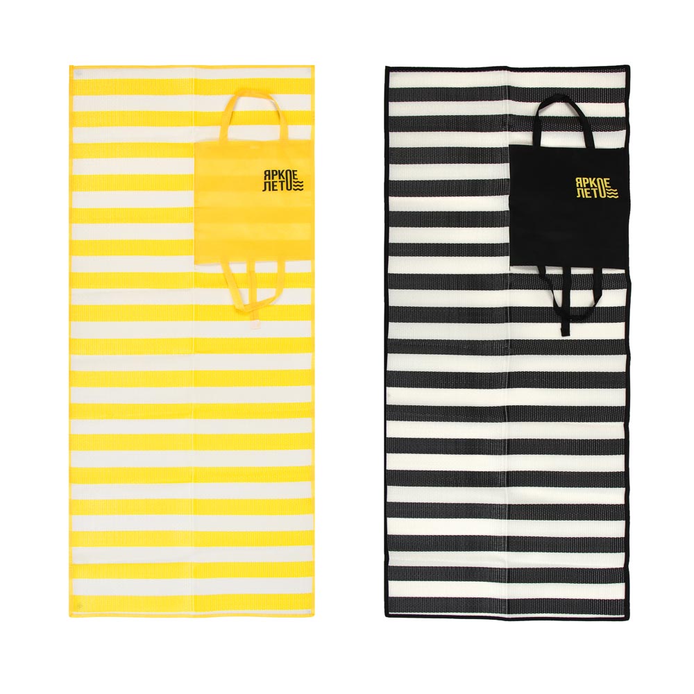 Коврик пляжный с ручками для переноски тм ЯРКОЕ ЛЕТО, PP, 60х170см, арт.№ 119-040